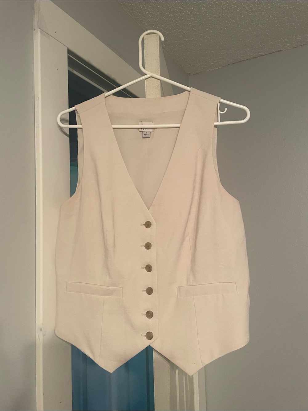 A New Day Cream Sleeveless Vest